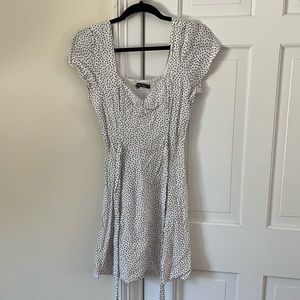 Black and White Polka Dot Abercrombie and Fitch Mini Skater Dress